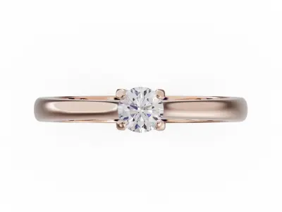 Engagement ring 3D print model 32