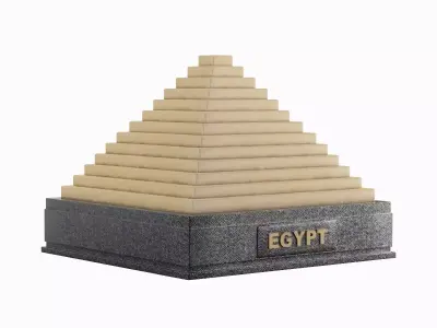 Pyramid Toy A 01 Low-poly 3D model
