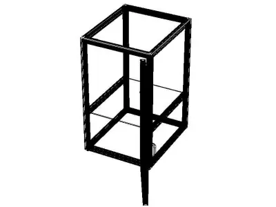 Aluminum Station Cabinet 3D model
