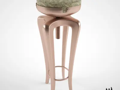 Brabbu Mohawk stool 3D model