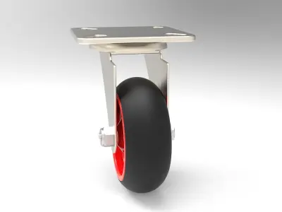 Caster Wheel 3D model