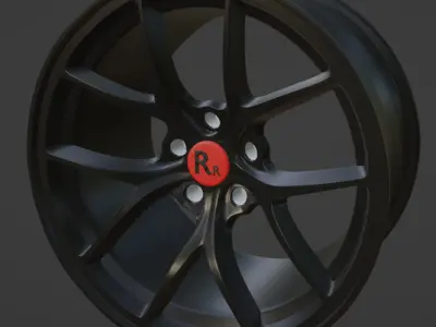FLROCKY ALLOY Low-poly 3D model