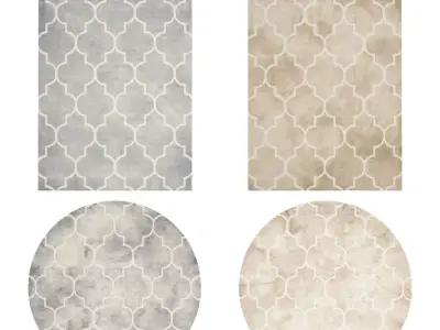 Rugs No 129 Low-poly 3D model