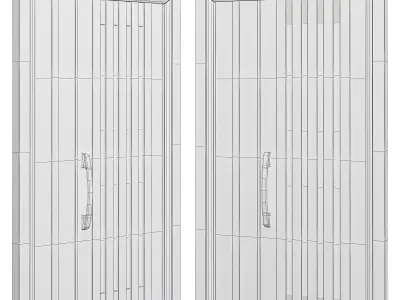 Interior Doors 3d model  Low-poly 3D model