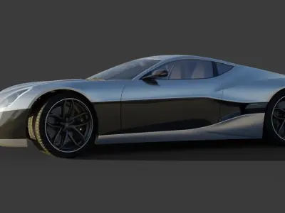 Rimac Concept One 3D Model 3D model