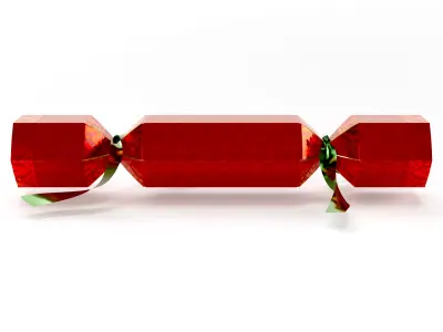 Cardboard Christmas Cracker 3D model