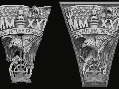 Bas-relief for the United States Ring 2021 3D print model