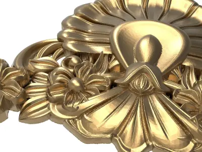 decorative pattern ready for 3D printing 3D model