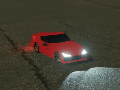 Sport Car - By Kev140 Low-poly 3D model