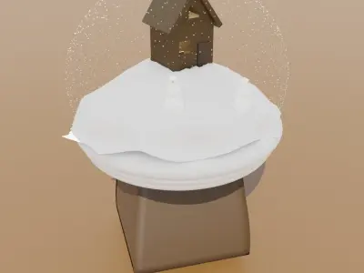 Detailed Glass Globe  Free low-poly 3D model