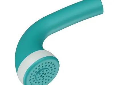 Luxury Plastic Hand Shower 3D model