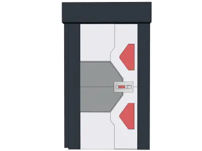 SCIFI DOOR 02 Free 3D model