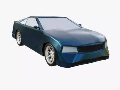 low poly car Low-poly 3D model by SP3D - Low-poly