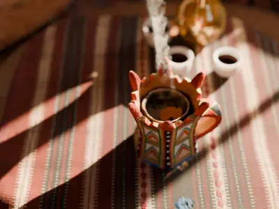 Omani traditional clay incense burner photogrammetry - Low 3D model