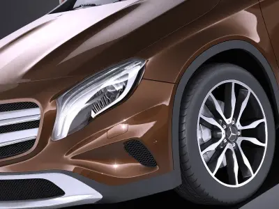 Mercedes Benz GLA 2015 VRAY 3D model