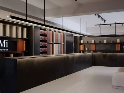 Elegant Flower Boutique Store 3D Model Scene 3D model