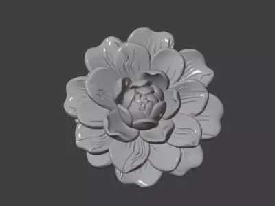 Multi-Layer Peony Decoration 3D print model