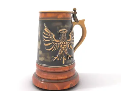 Regal Eagle Tankard model pack Low-poly 3D model