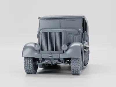 Sd Kfz 8 DB9 Zugkraftwagen 12t 3D print model