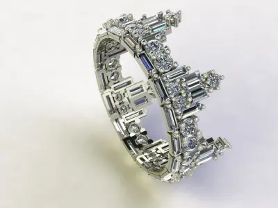 crown ring 3d  3D print model