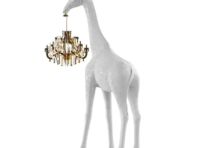 Giraffe in love xs Low-poly 3D model