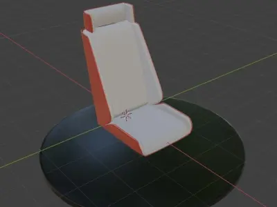 Cyber box - Basic car seat concept modelled in blender 3D model
