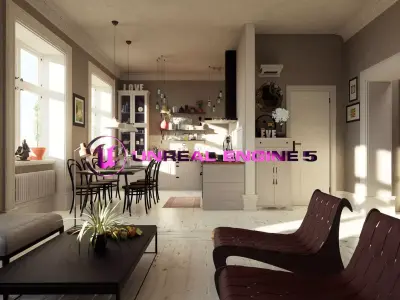 Nordic Flat - Unreal Engine 5 3D model