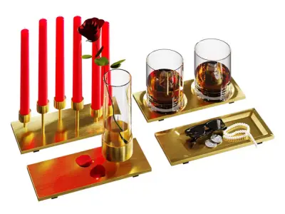 decoration set Buster Punch 3D model