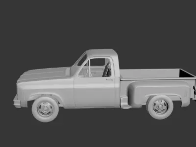 Chevrolet C10 1974 3D print model