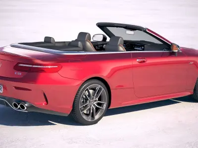 Mercedes-Benz E53 AMG Cabrio 2019 3D model
