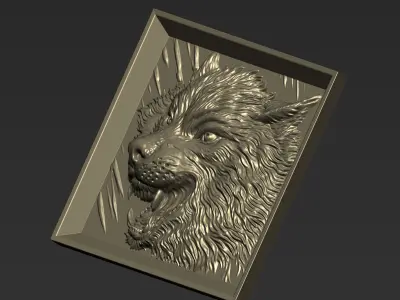 Wolf Head A14 3D print model