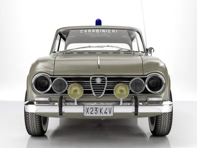 Alfa Romeo Giulia Super 1600 Carabinieri 1962 3D model