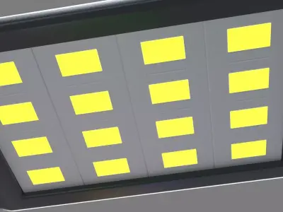 Office Lamps Low-poly 3D model