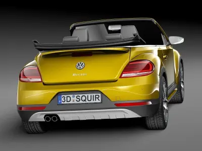 Volkswagen Beetle Dune Convertible 2016 3D model