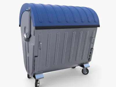 Dumpster v6 Low-poly 3D model