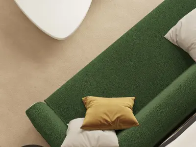 Mid Century interior  Livingroom 3D model