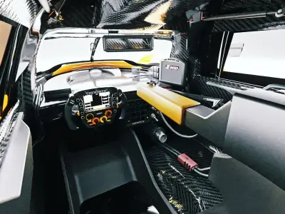 cadillac v series r Low-poly 3D model