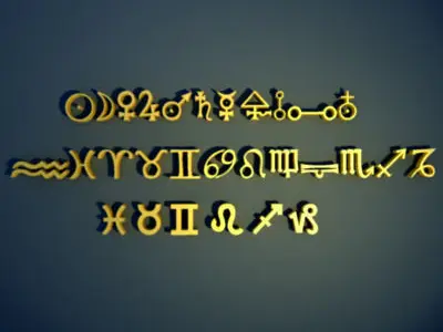 Zodiac Magic Symbols 3D model