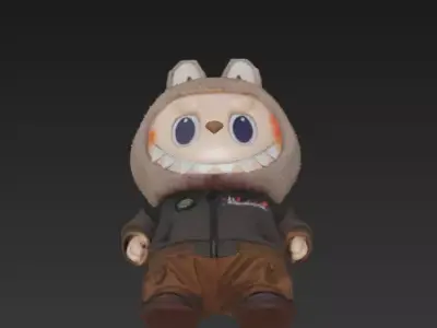 Labubu pack x15 3D print model