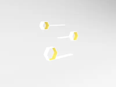 Wall Rack v1 011 Low-poly 3D model