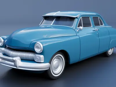 Mercury Eight  4Door 1950 3D print model