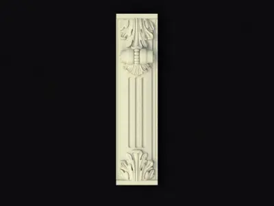 Central decor ornament for furniture 3D model 530