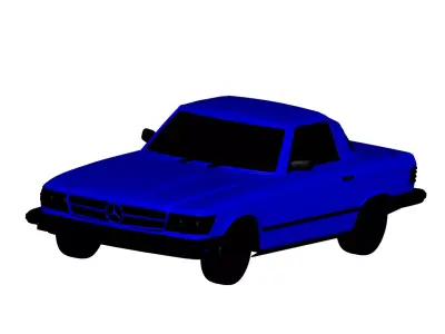 Mercedes benz SL 1975 3D model