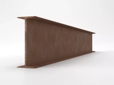 Steel Beam IPN 300 - European Standard - DIN 1025-1 Low-poly 3D model