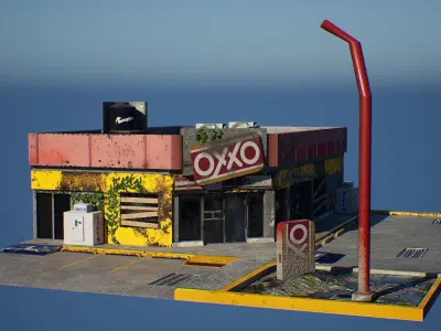 The Last OXXO Low-poly 3D model