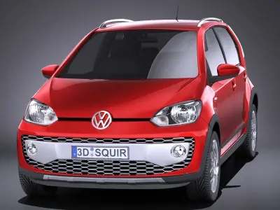 Volkswagen Cross Up 2016 VRAY 3D model