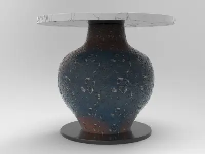 Mento Side Table Low-poly 3D model