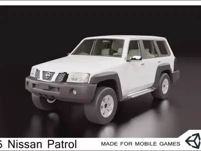 2016 Nissan Patrol  Low-poly 3D model