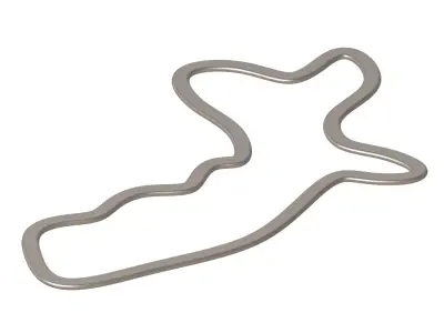 Complex Sports Racetrack 3D print model