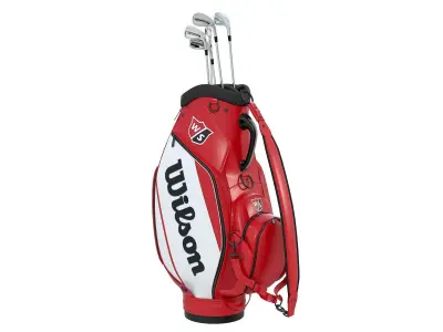 Wilson Golf Bag Red Low-poly 3D model